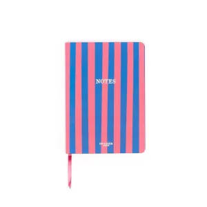 DRAEGER CUADERNO DE NOTAS RAYAS FRAMBUESA Y AZUL