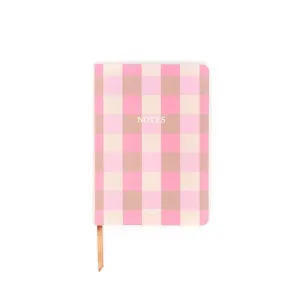 DRAEGER CUADERNO DE NOTAS CUADROS ROSA A5