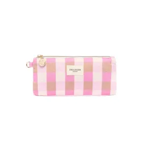 DRAEGER ESTUCHE DE ALGODON CUADROS ROSA