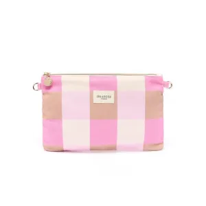 DRAEGER NECESER PORTATODO CUADROS ROSAS