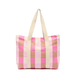 DRAEGER TOTEBAG BOLSO CUADROS ROSAS