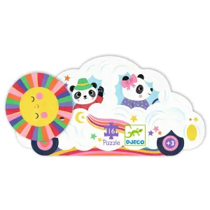 DJECO PUZZLE SILUETA COCHE NUBE FSC