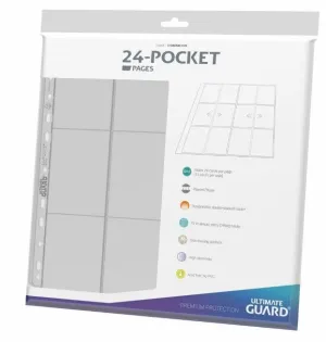 ULTIMATE GUARD 24 - POCKET QUADROW PAGES SIDE - LOADING (10) - TRANSPARENTE