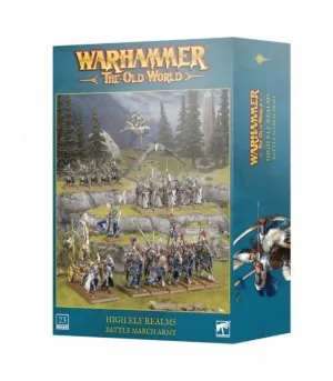 WARHAMMER THE OLD WORLD HIGH ELF REALMS BATTLE MARCH ARMY 13-23