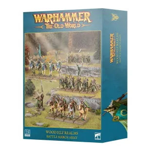 WARHAMMER THE OLD WORLD WOOD ELF REALMS BATTLE MARCH ARMY 13-110
