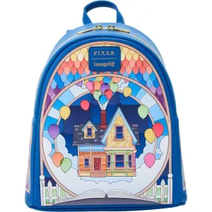 LOUNGEFLY MOCHILA DISNEY PIXAR UP STAINED GLASS 26 CM