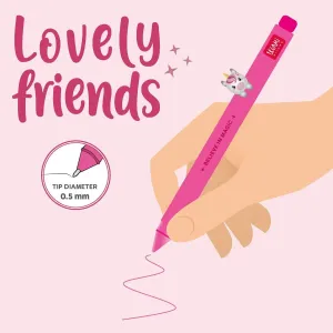 LEGAMI BOLIGRAFO GEL LOVELY FRIENDS UNICORNIO TINTA ROSA NEON