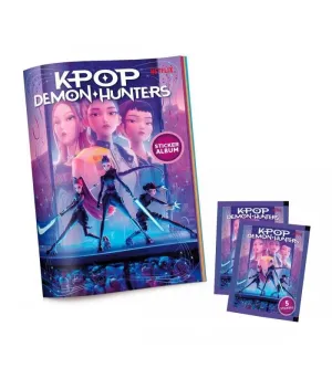 NETFLIX KPOP DEMON HUNTER - STARTER PACK ALBUM + 2 SOBRES + POSTER