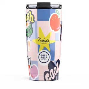 THE COOL BOTTLES - VASO TÉRMICO NEBULA STICKER FEVER 550 ML