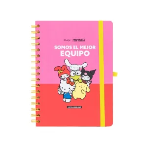 MR WONDERFUL AGENDA 2026 27 HELLO KITTY & FRIENDS X SEMANAL SOMOS EL MEJOR EQUIPO