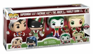 FUNKO POP DC COMICS HOLIDAY PACK X 4 UNIDADES SPECIAL EDITION
