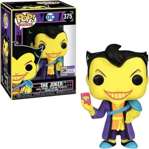 FUNKO POP ASIA SDCC DC COMIC JOKER BLACK LIGHT EXCLUSIVE 375