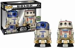 FUNKO POP STAR WARS R2 - D2 & R5 - D4 EXCLUSIVE GALACTIC CONVENTION