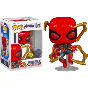 FUNKO POP MARVEL AVENGERS IRON SPIDER SPECIAL EDITION GLOWS IN THE DARK - 574