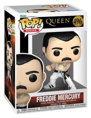 FUNKO POP MUSICA FREDDIE MERCURY (WHITE SINGLET) 496