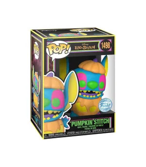 FUNKO POP DISNEY LILO Y STICH STITCH PUMPKIN STITCH BLACK LIGHT 1498