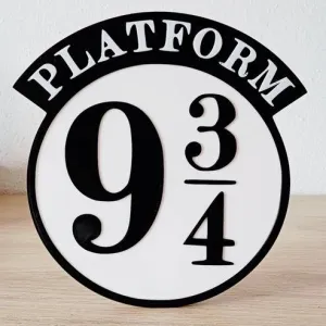 LOGO 3D HARRY POTTER PLATAFORMA 9 3/4 20 CM