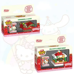 RESERVA FUNKO BITTY POP PACK COMPLETO X 2 UNIDADES BITTY POP RIDE CINNAMOROLL Y TRINEO BITTY POP TOWNS HELLO KITTY Y MERRY MARKET