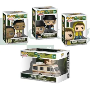 RESERVA FUNKO POP BREAKING BAD PACK COMPLETO X 4 UNIDADES GUS FRING 1933 HEISENBERG 1934 JESSE PINKMAN 1935 WALT WITH THE CRYSTAL SHIP 310