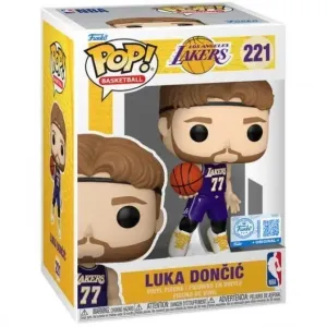 FUNKO POP NBA LOS ANGELES LAKERS 2025 STATEMENT EDITION UNIFORM LUKA DONCIC (EDICIÓN EXCLUSIVA) 221 CAJA DAÑADA