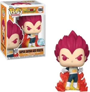 FUNKO POP ANIMATION DRAGON BALL SUPER BROLY LA PELICULA - SUPER SAIYAN GOD VEGETA SPECIAL EDITION 1868 CAJA DAÑADA