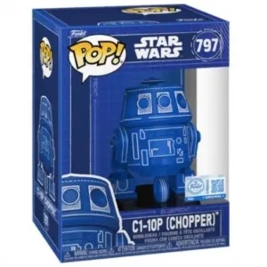 FUNKO POP STAR WARS C1-10P CHOPPER BLUEPRINT SPECIAL EDITION 797 CAJA DAÑADA