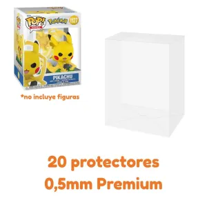 RESERVA PROTECTORES PARA FUNKO POP PREMIUM PACK X 20 UNIDADES 0,5MM DE GROSOR