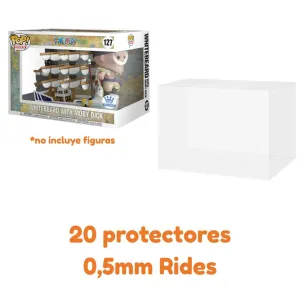 RESERVA PROTECTORES PARA FUNKO POP RIDES PACK X 20 UNIDADES 0,5MM DE GROSOR