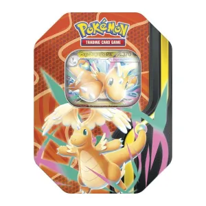 POKEMON TCG LATA MEGA DRAGONITE EX CARTA PROMOCIONAL + 4 SOBRES EN ESPAÑOL