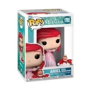 FUNKO POP DISNEY LA SIRENITA ARIEL CON SEBASTIÁN 1755 CAJA DAÑADA