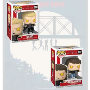 RESERVA FUNKO POP THE LOST BOYS PACK COMPLETO X 2 UNIDADES MICHAEL EMERSON 2092 DAVID 2093