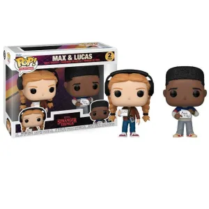 FUNKO POP NETFLIX STRANGER THINGS TEMPORADA 4 PACK X 2 MAX & LUCAS - CAJA DAÑADA