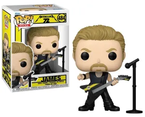 FUNKO POP MUSICA METALLICA JAMES 484 - CAJA DAÑADA