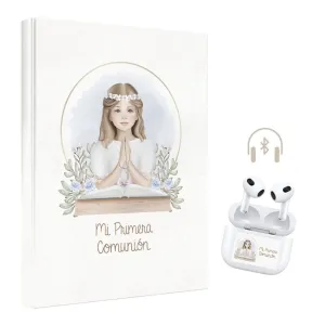 LIBRO COMUNION NIÑA ORLA + AURICULARES
